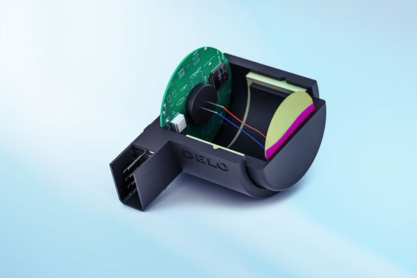 Querschnitt von PDC-Sensor im Auto Querschnitt von PDC-Sensor im Auto
